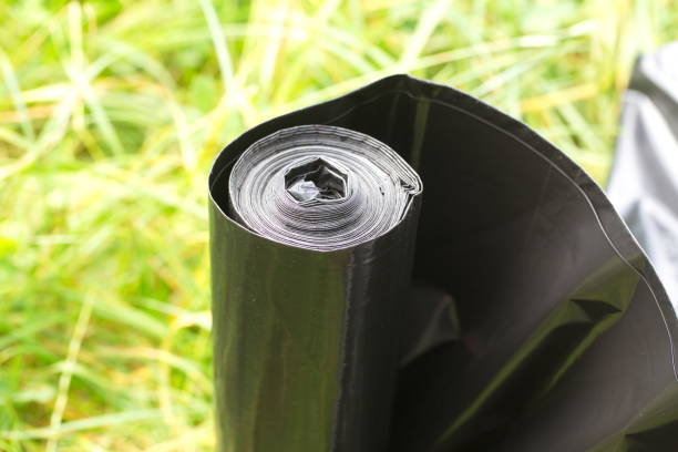 Black plastic film